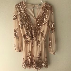 Charlotte Russe sequin romper
